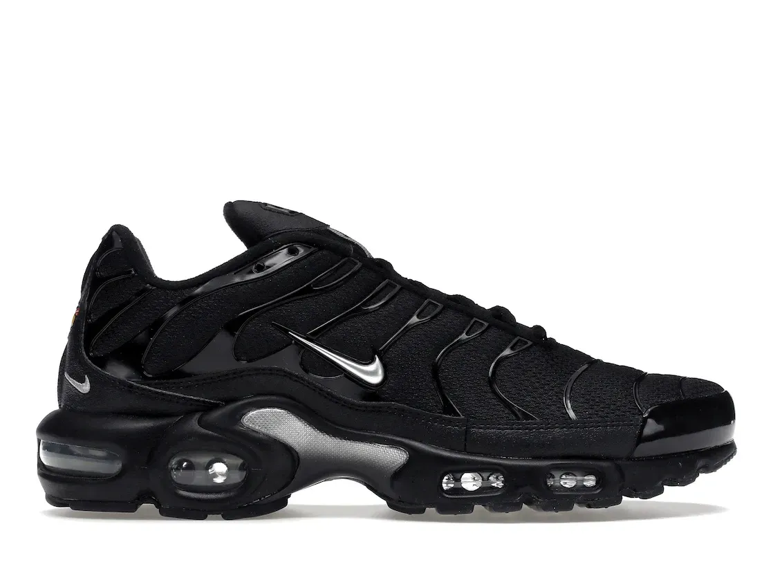 Фото № 1 с приближением к товару «‎Nike Air Max Plus Mini Swoosh Black Silver»