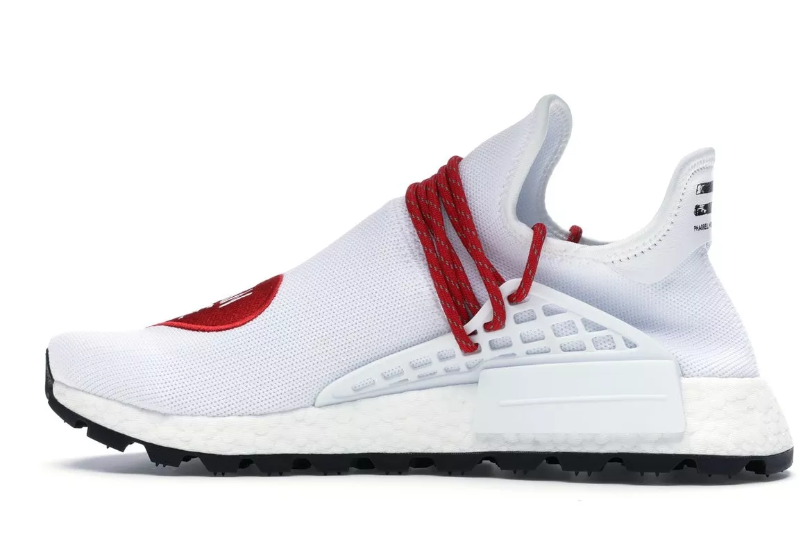 Фото № 4 с приближением к товару «‎adidas NMD HU Pharrell Human Made White Red»