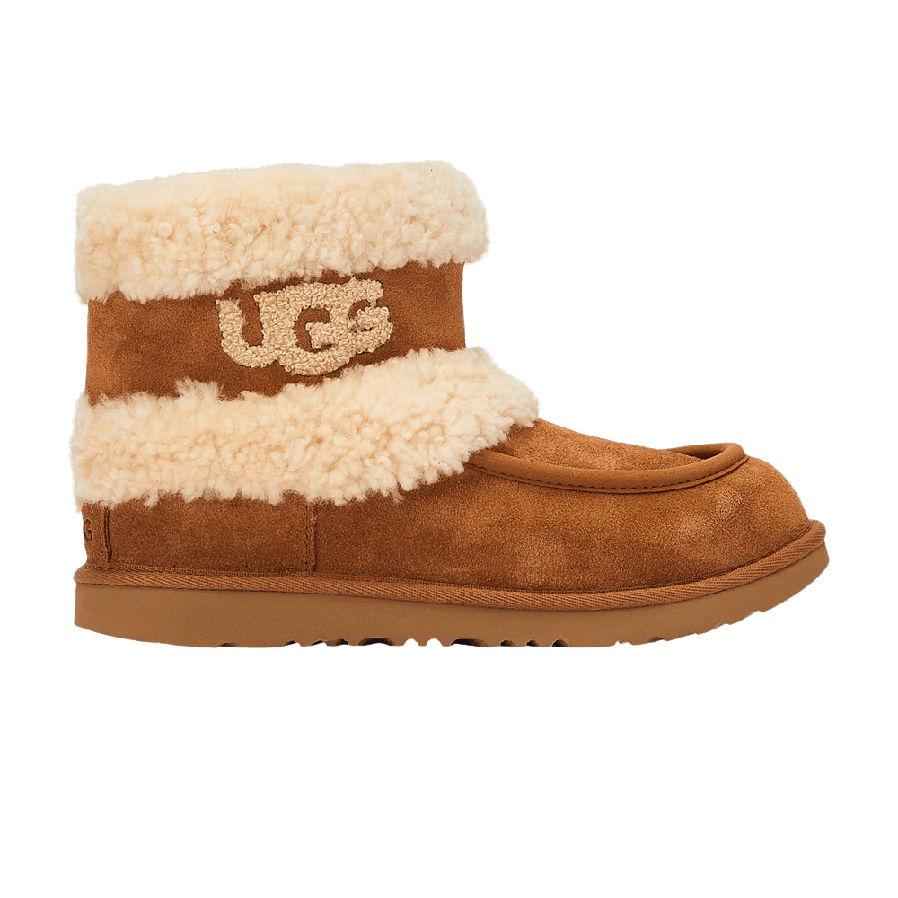 UGG Ultra Mini Fluff Boot Kids Chestnut