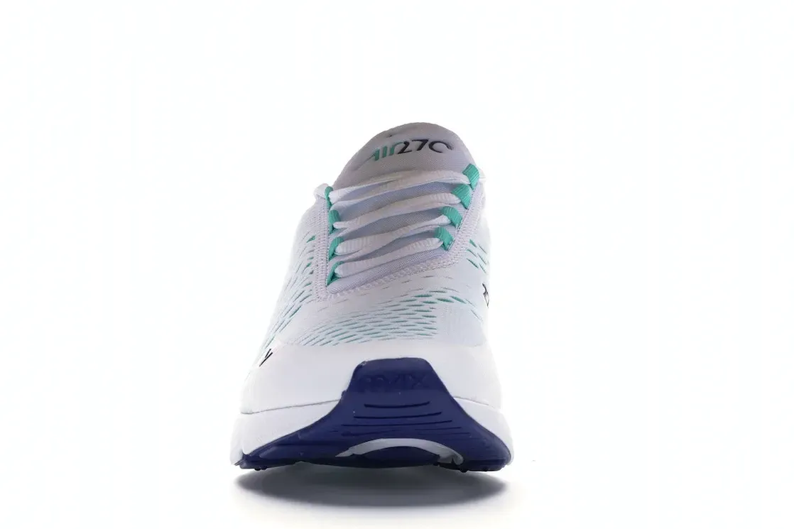 Фото № 2 с приближением к товару «‎Nike Air Max 270 White Hyper Jade Deep Royal Blue»