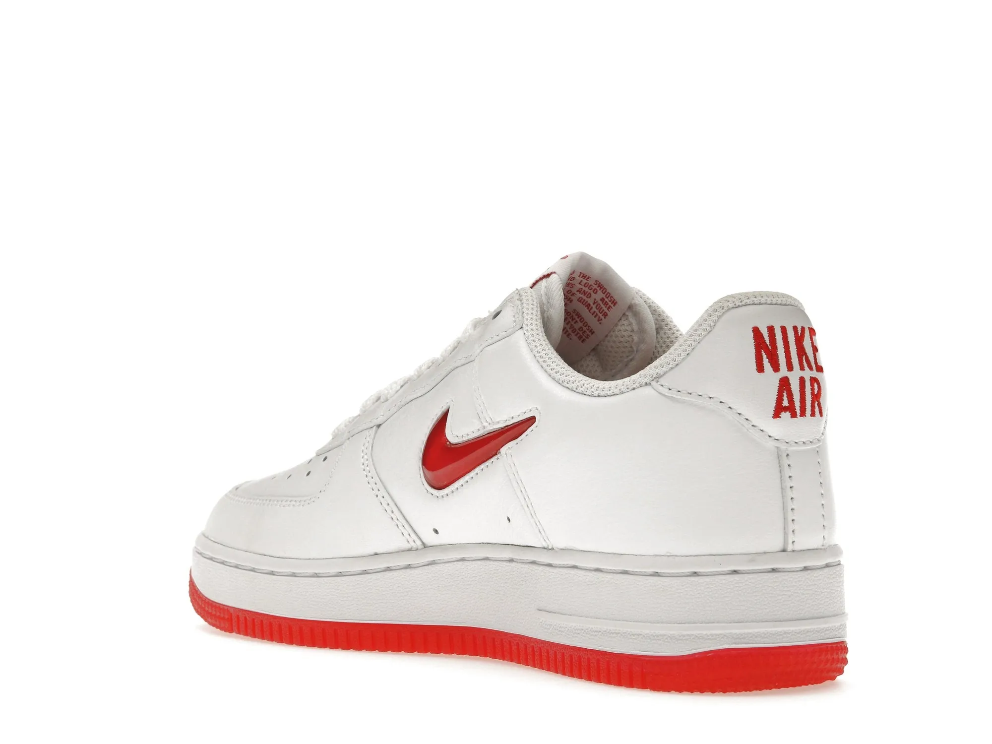 Фото № 6 с приближением к товару «‎Nike Air Force 1 Low 07 Retro Color of the Month Jewel Swoosh University Red»
