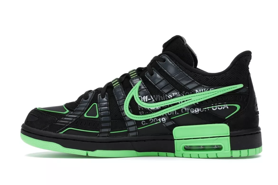 Фото № 4 с приближением к товару «‎Nike Air Rubber Dunk Off-White Green Strike»