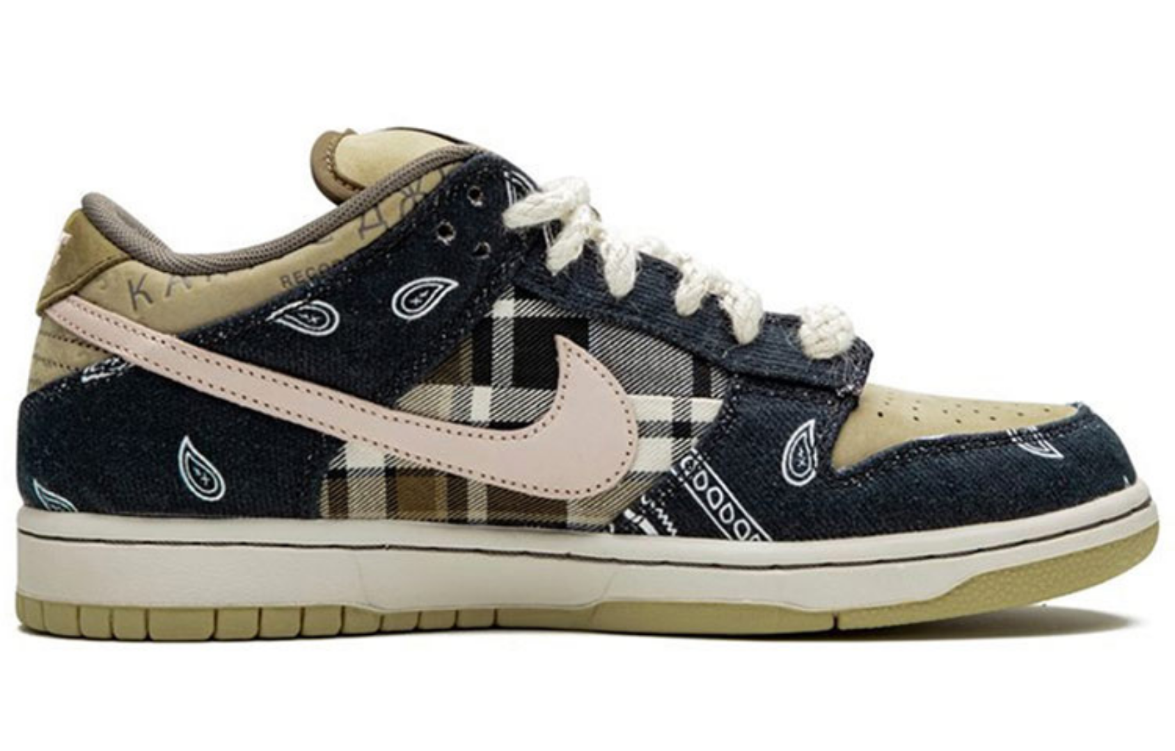 Фото № 2 с приближением к товару «‎Travis Scott x Nike Dunk SB Low Skate shoes Jackboys»