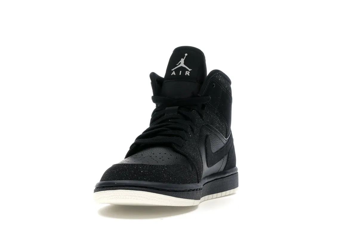 Фото № 2 с приближением к товару «‎Jordan 1 Mid Glitter Black »