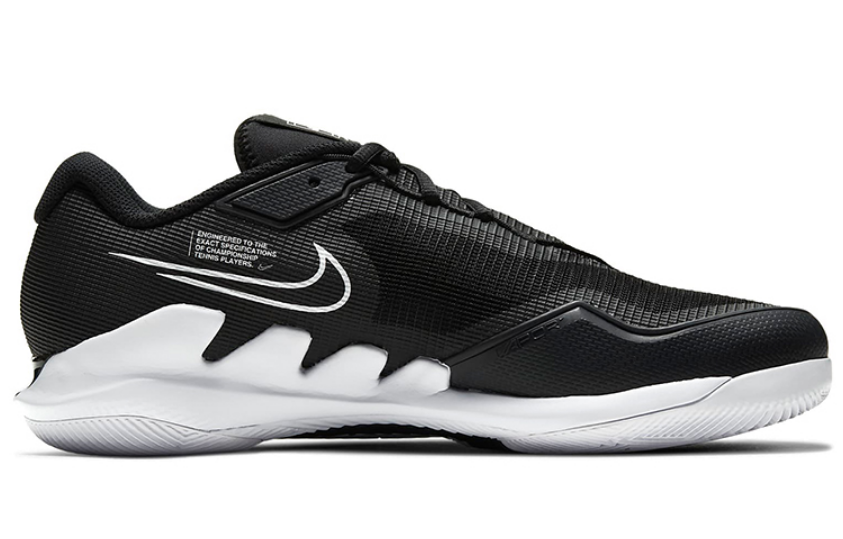 Фото № 2 с приближением к товару «‎Nike NikeCourt Air Zoom Vapor Pro 'Black White'»