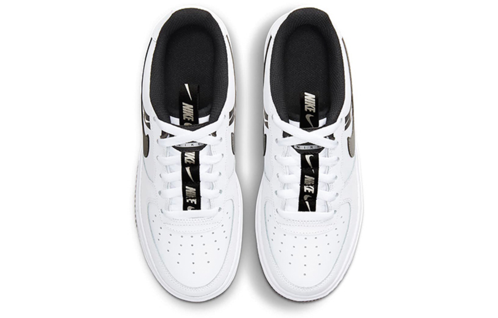 Фото № 4 с приближением к товару «‎Nike Air Force 1 Lv8(Gs) BlackWhite Gray»