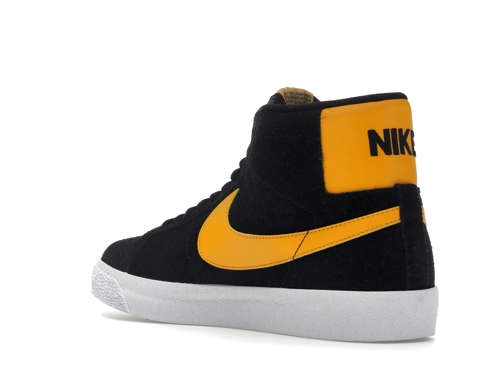 Фото № 6 с приближением к товару «‎Nike SB Zoom Blazer Mid Black University Gold»