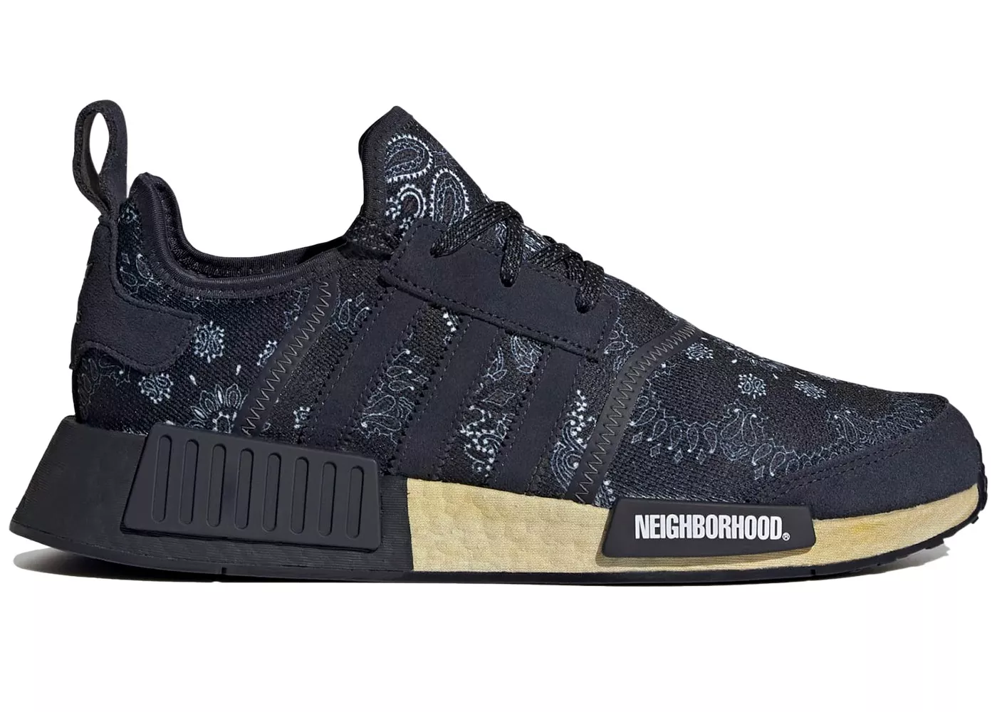 Фото № 1 с приближением к товару «‎adidas NMD R1 Neighborhood Paisley Night Navy»