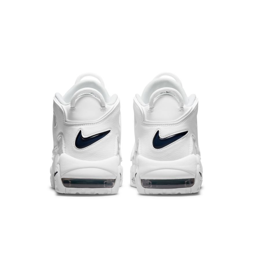 Фото № 4 с приближением к товару «‎Nike Air More Uptempo Vintage Basketball shoes WhiteMidnight Navy»