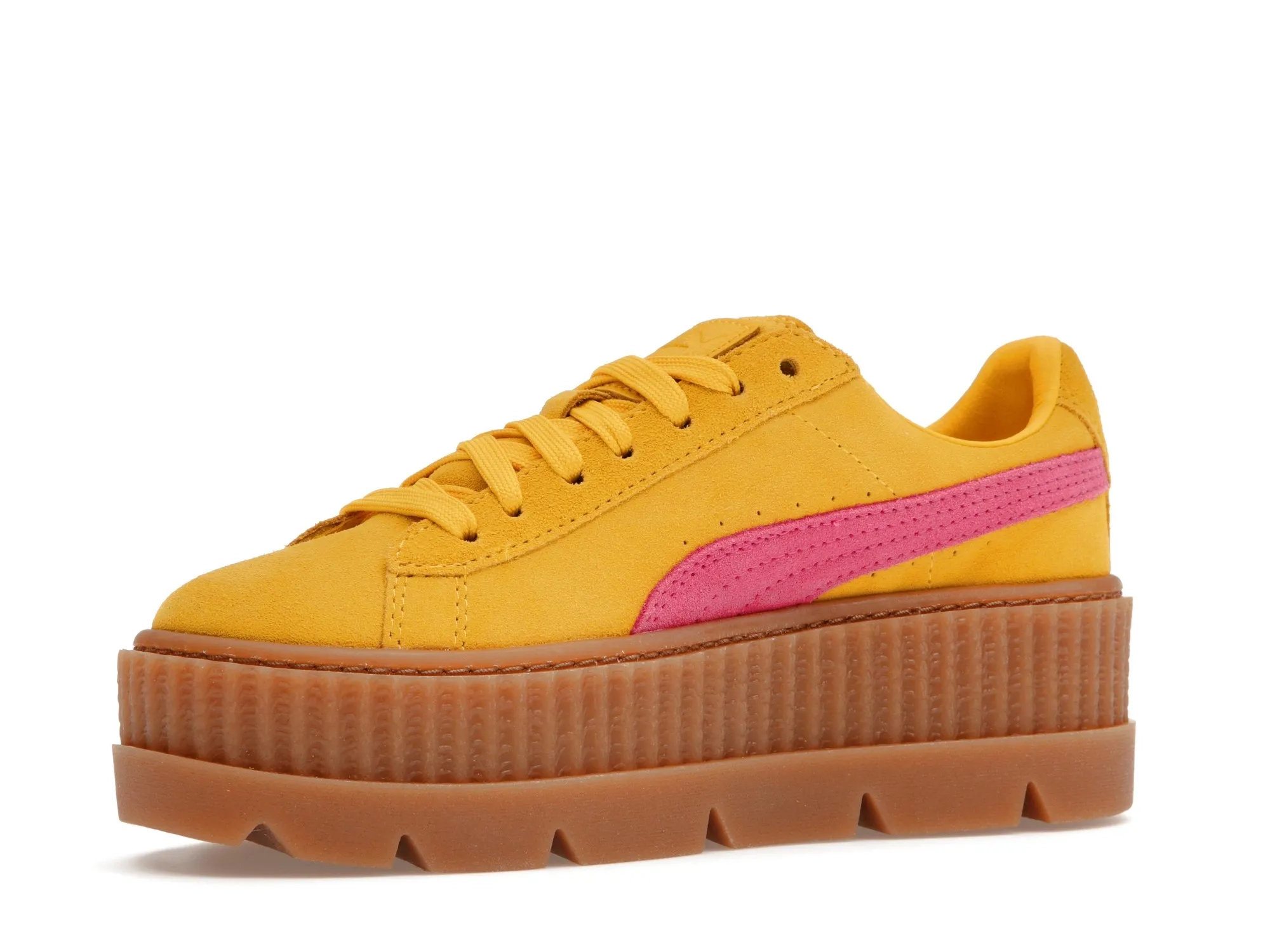 Фото № 4 с приближением к товару «‎Puma Cleated Creeper Rihanna Fenty Suede Lemon »