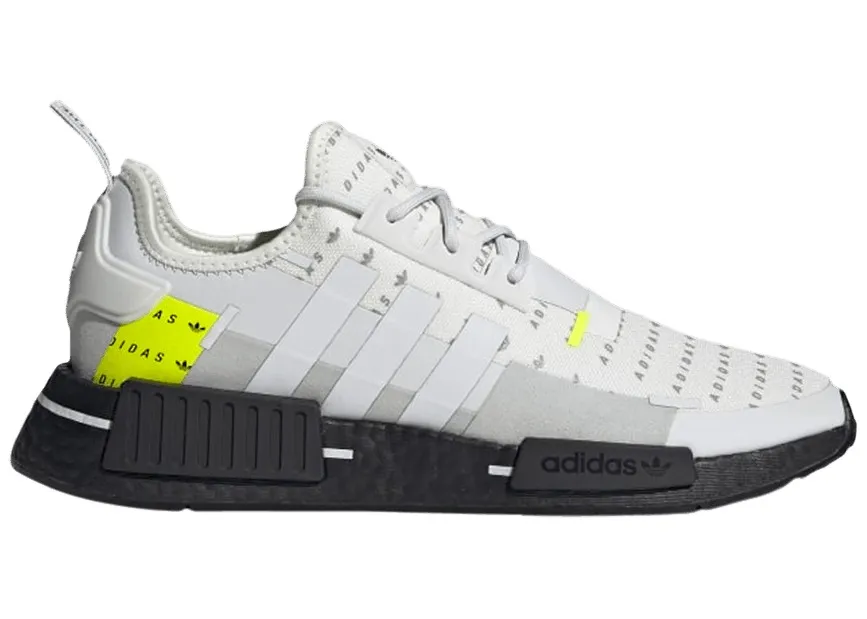 Фото № 1 с приближением к товару «‎adidas NMD R1 White Team Solar Yellow»