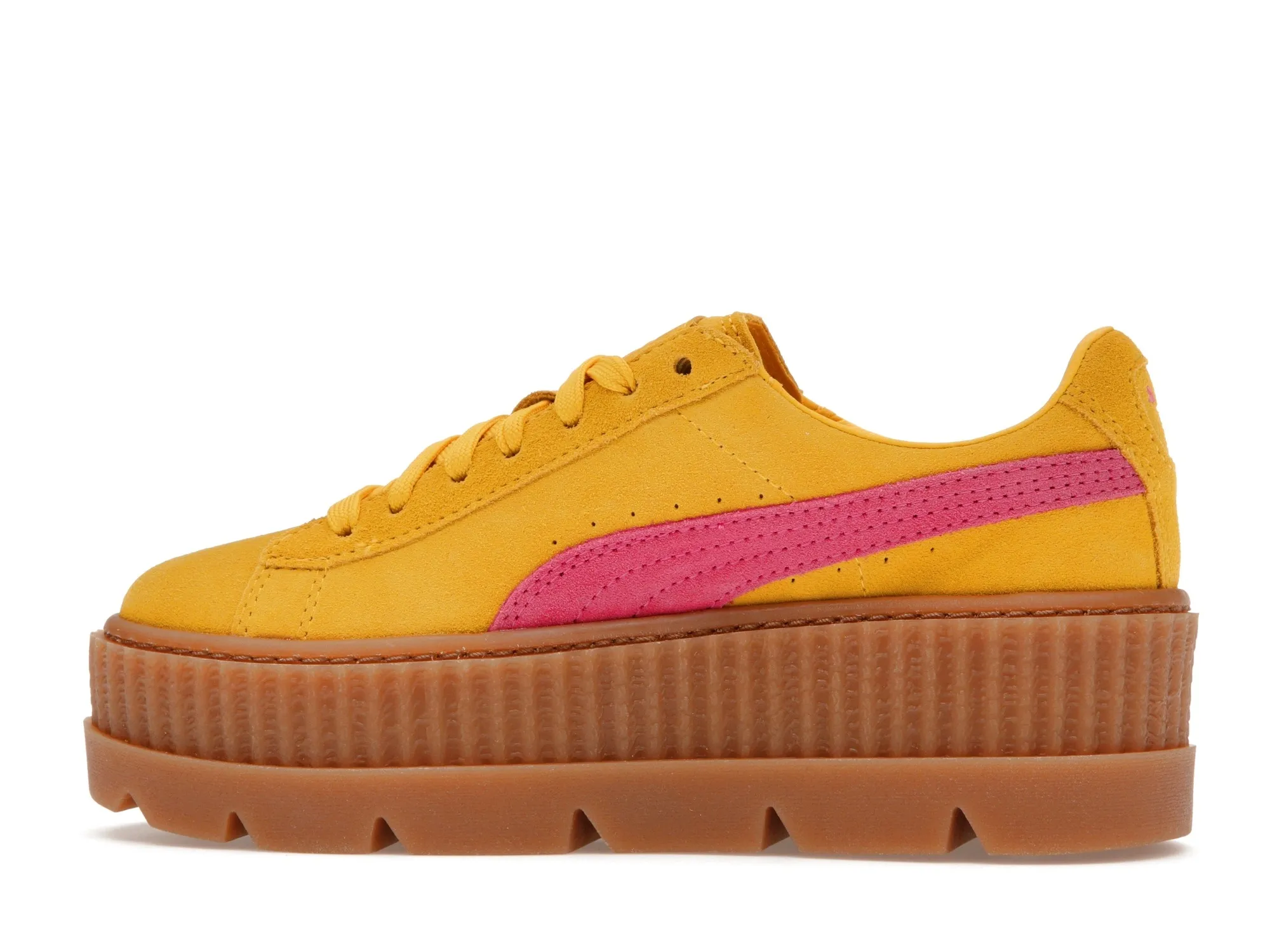 Фото № 5 с приближением к товару «‎Puma Cleated Creeper Rihanna Fenty Suede Lemon »