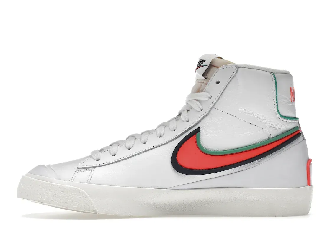 Фото № 3 с приближением к товару «‎Nike Blazer Mid Infinite White Bright Crimson»