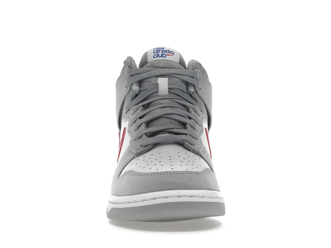 Фото № 2 с приближением к товару «‎Nike Dunk High Light Smoke Grey Gym Red»
