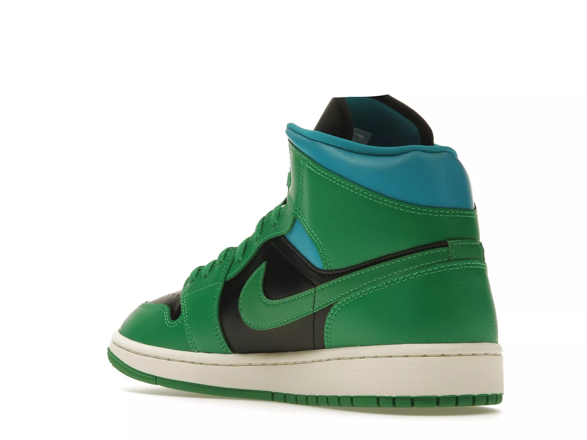 Фото № 4 с приближением к товару «‎Jordan 1 Mid Lucky Green Aquatone »