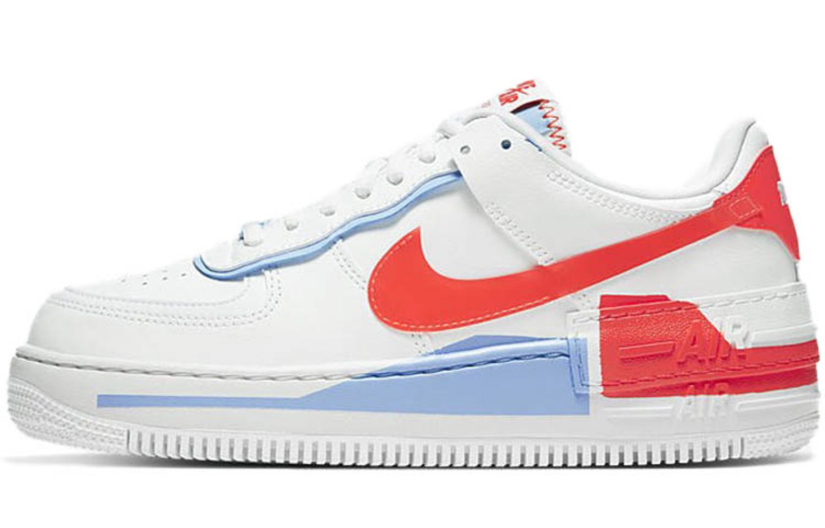 Фото № 1 с приближением к товару «‎Nike Air Force 1 Shadow SE Team Orange Blue»