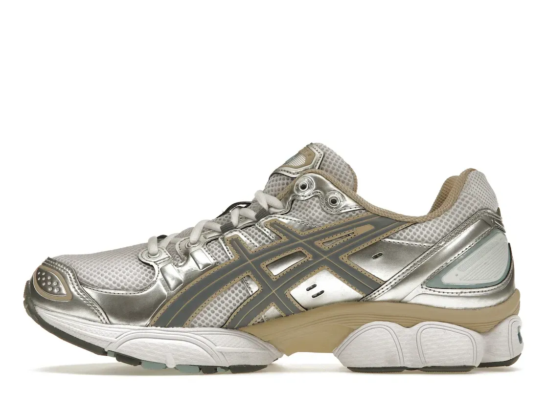 Фото № 3 с приближением к товару «‎ASICS Gel-Nimbus 9 White Steel Grey»