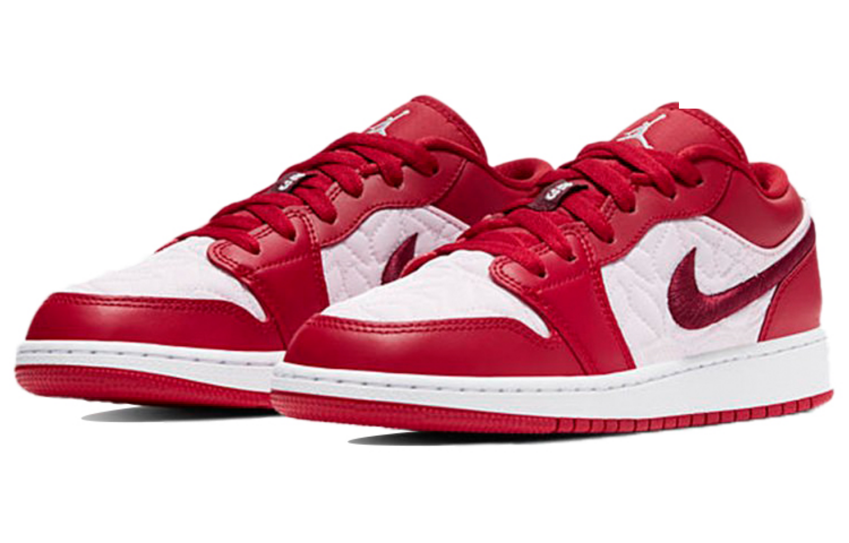 Фото № 3 с приближением к товару «‎Nike Air Jordan 1 Low GS Pink Quilt»