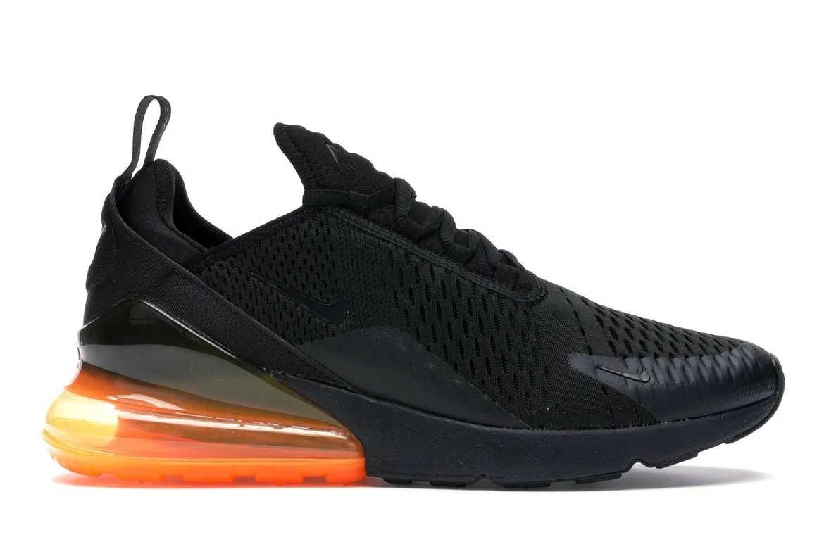 Фото № 1 с приближением к товару «‎Nike Air Max 270 Black Total Orange»