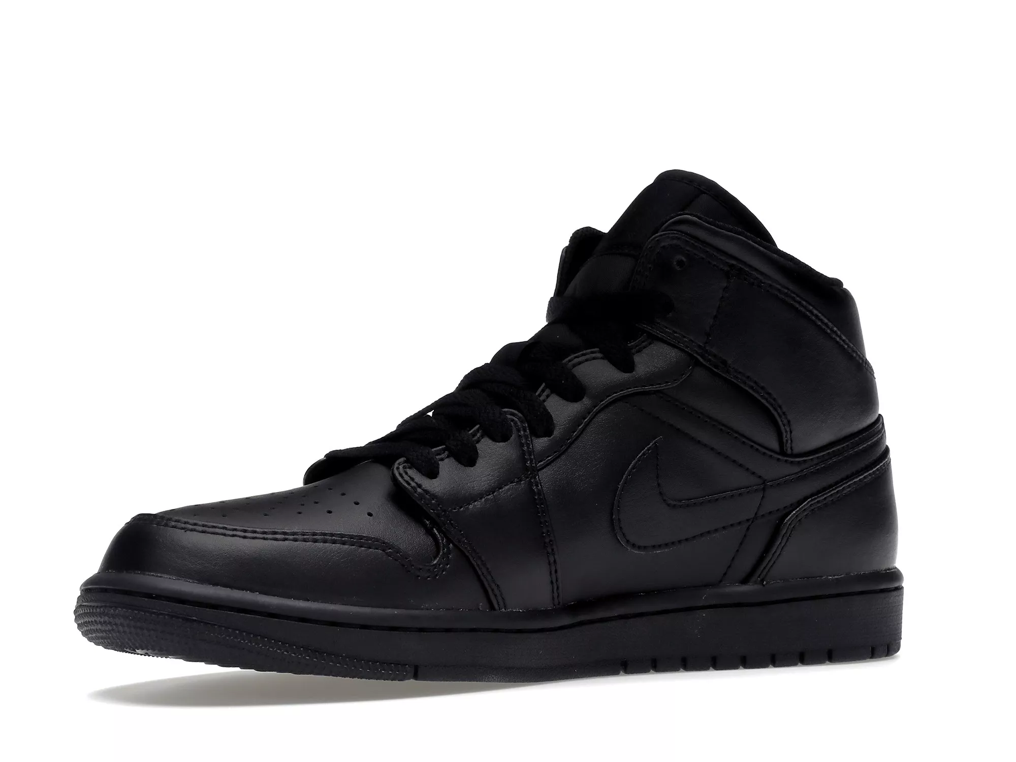 Фото № 3 с приближением к товару «‎Jordan 1 Mid Triple Black (2022)»