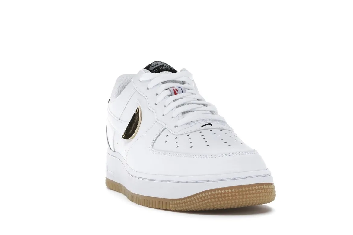 Фото № 2 с приближением к товару «‎Nike Air Force 1 Low NBA White Grey Gum»