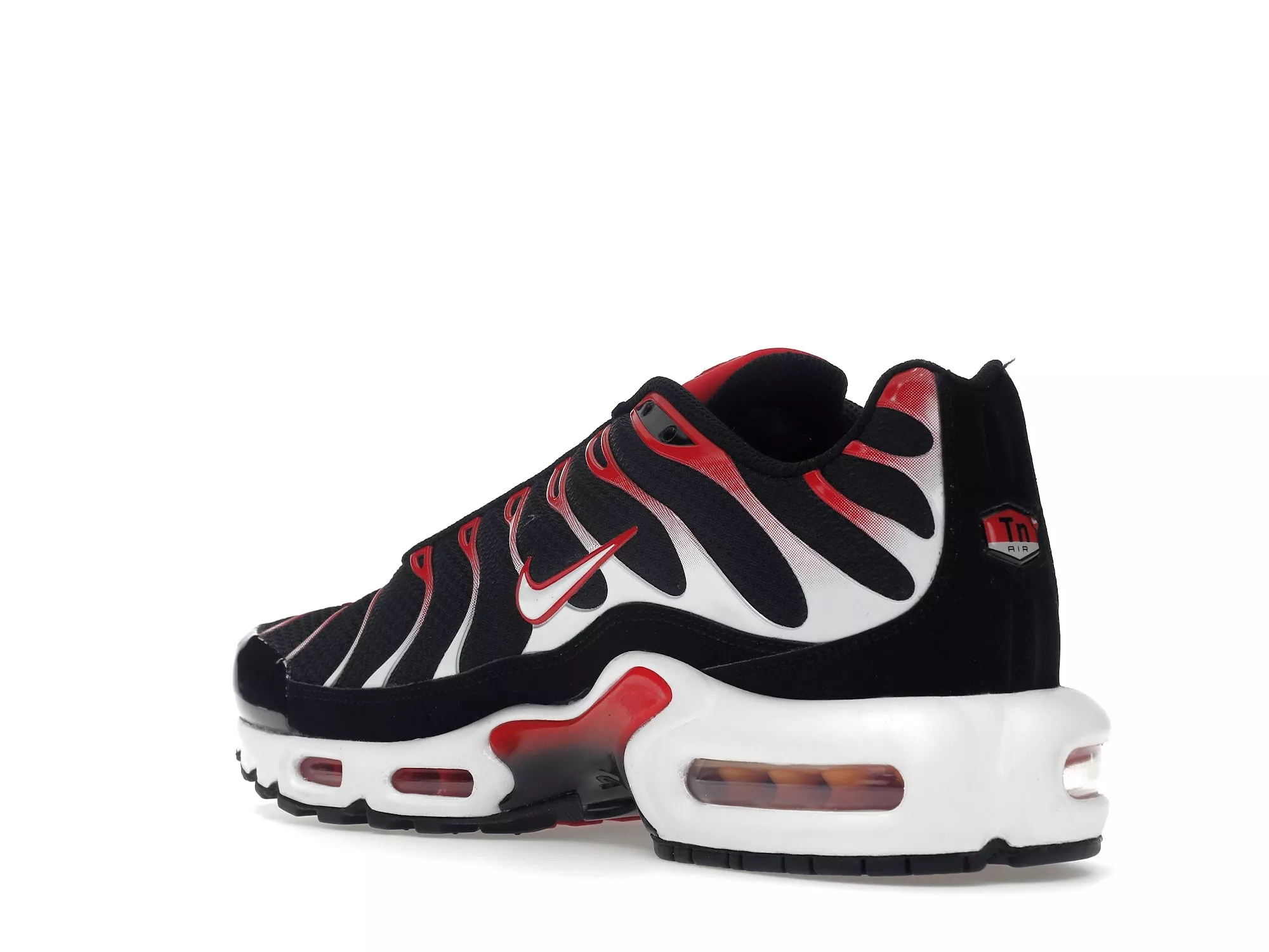 Фото № 2 с приближением к товару «‎Nike Air Max Plus Black White University Red (2022)»
