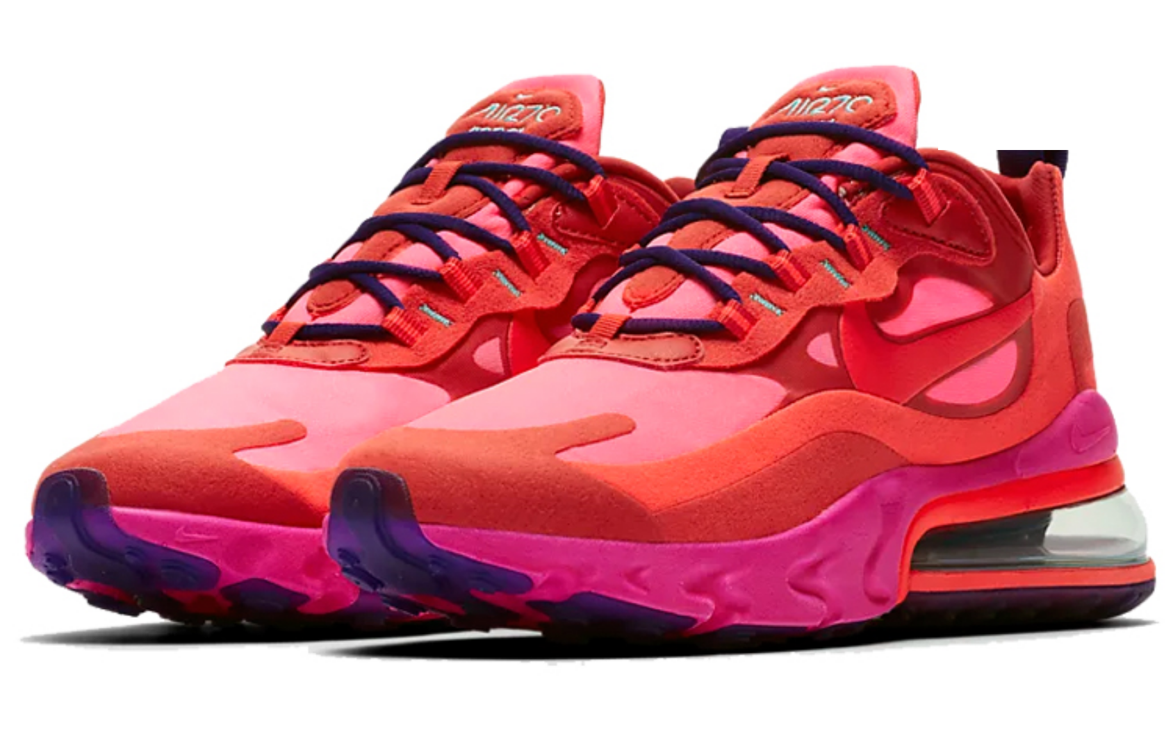 Фото № 3 с приближением к товару «‎Nike Wmns Air Max 270 React 'Mystic Red Pink Blast'»