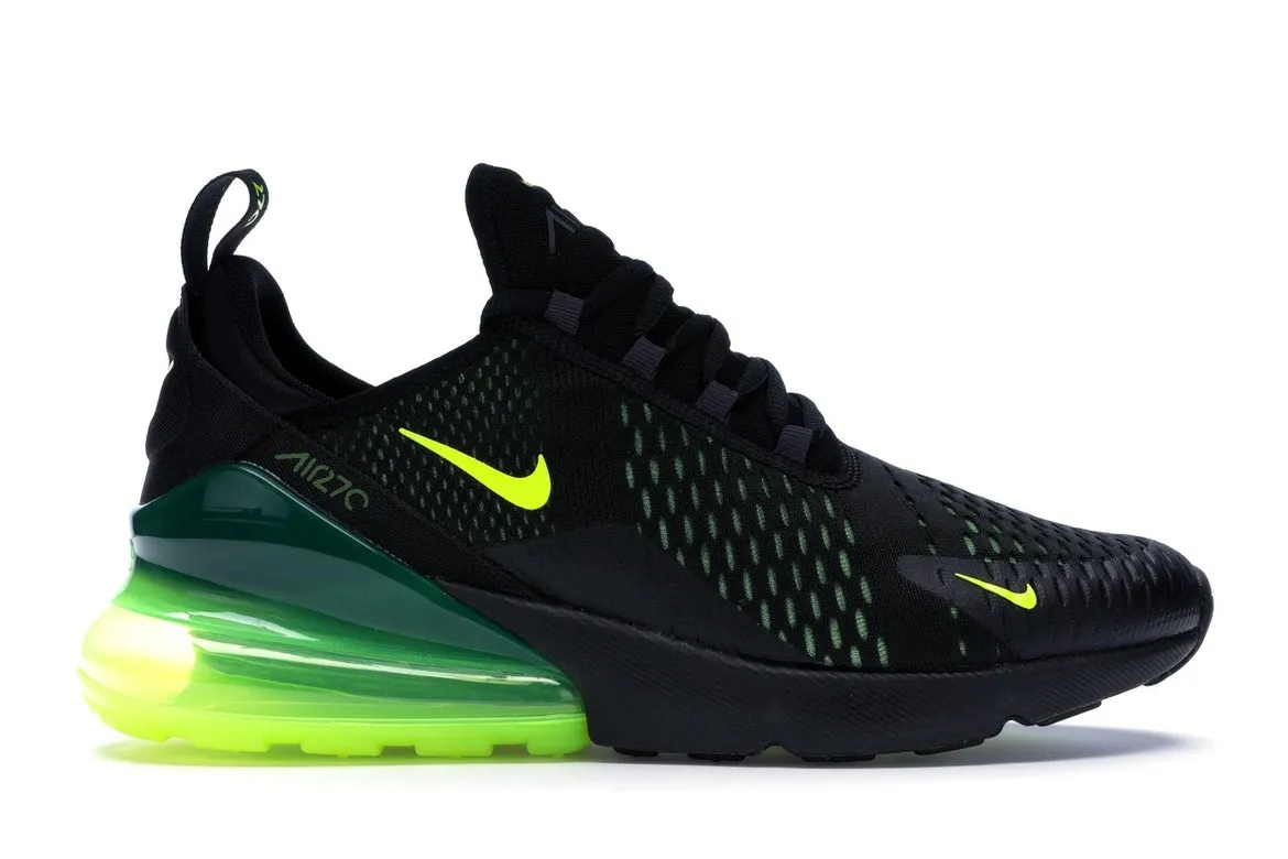 Фото № 1 с приближением к товару «‎Nike Air Max 270 Black Volt Oil Grey»