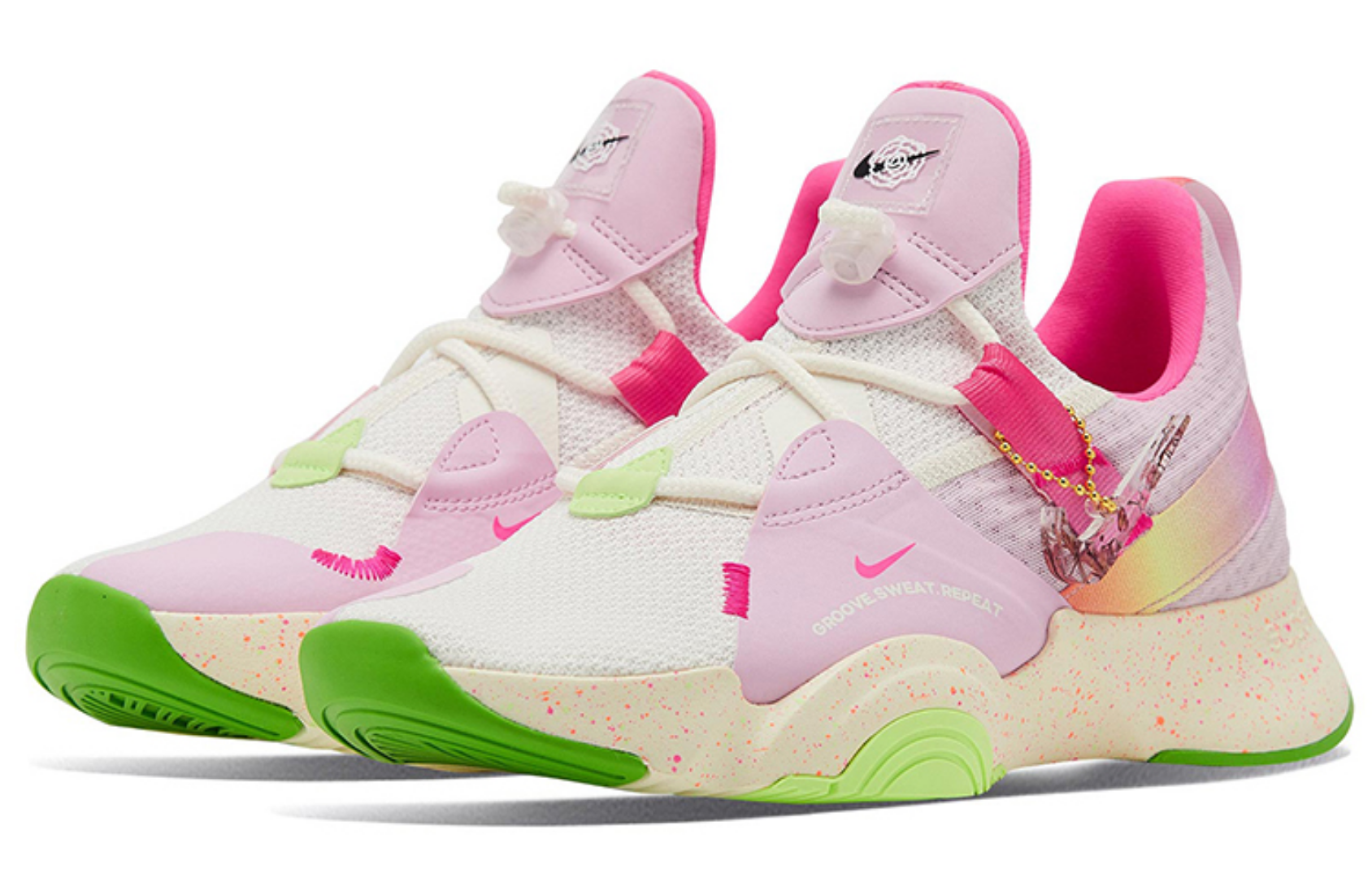 Фото № 2 с приближением к товару «‎Nike Superrep Groove Wmns PinkYellow»