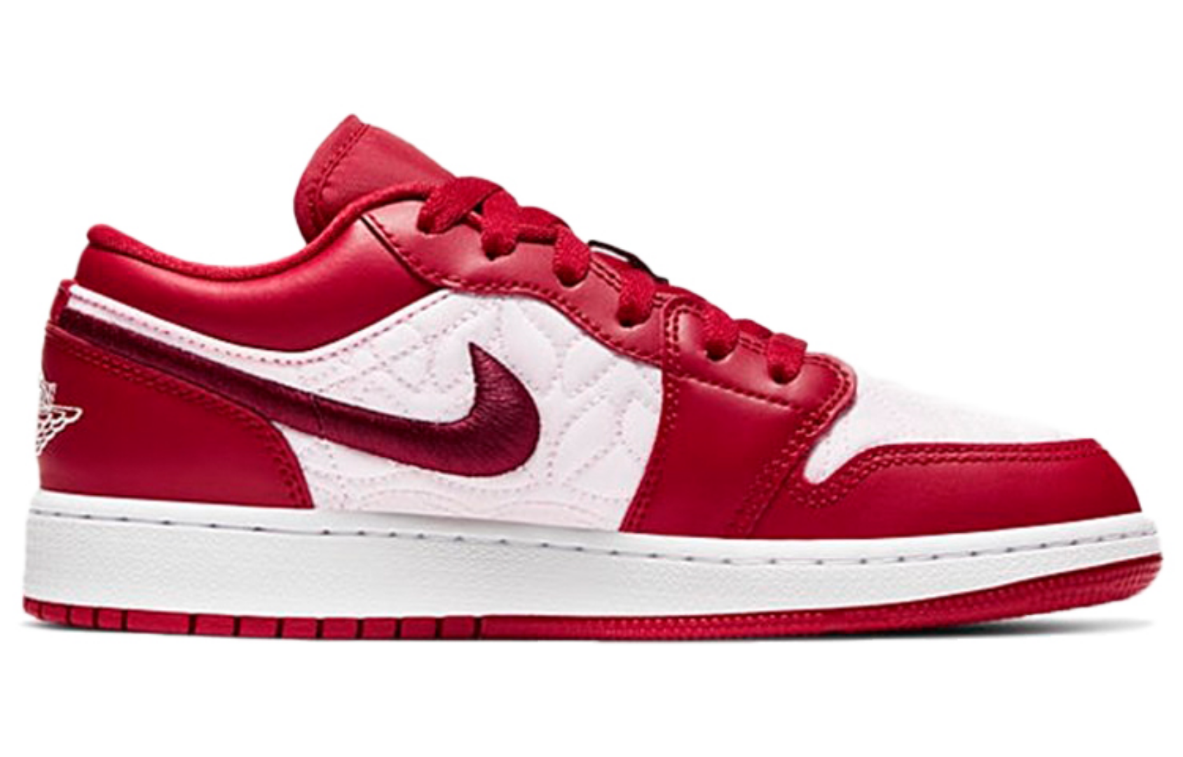 Фото № 2 с приближением к товару «‎Nike Air Jordan 1 Low GS Pink Quilt»