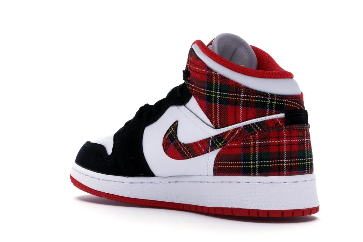 Фото № 5 с приближением к товару «‎Jordan 1 Mid White Plaid »