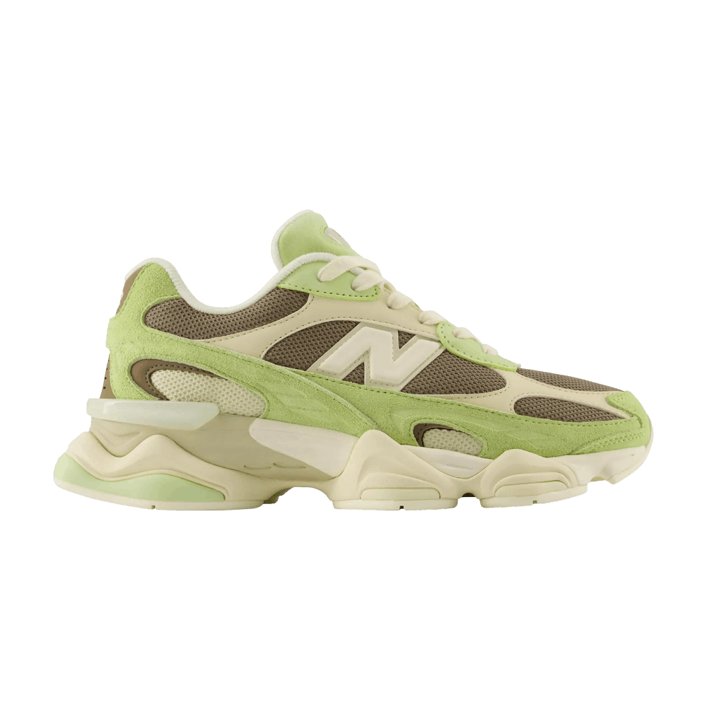 New Balance Women's 9060R Dry Lime Thunder Brown