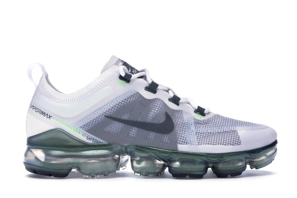 Фото № 1 с приближением к товару «‎Nike Air VaporMax 2019 Premium White Platinum Tint Lime Blast»