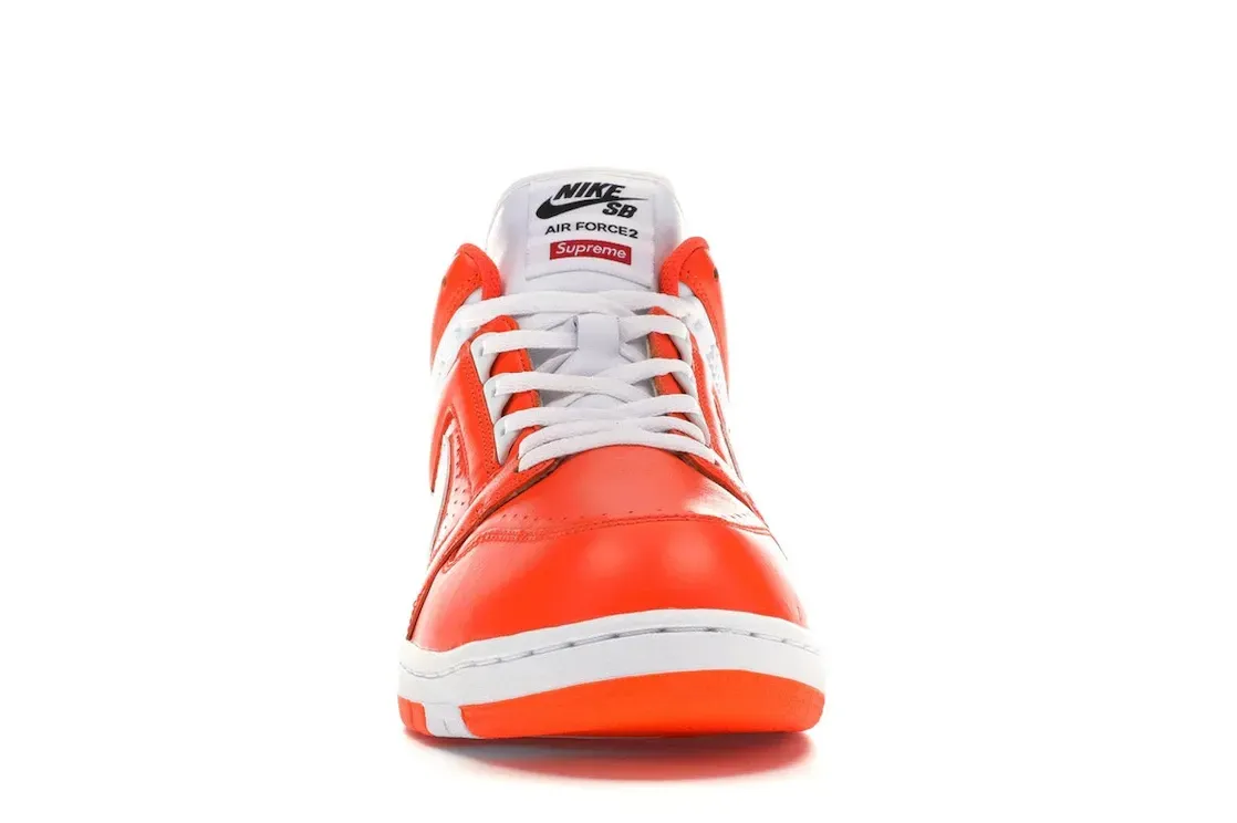 Фото № 2 с приближением к товару «‎Nike SB Air Force 2 Low Supreme Orange»