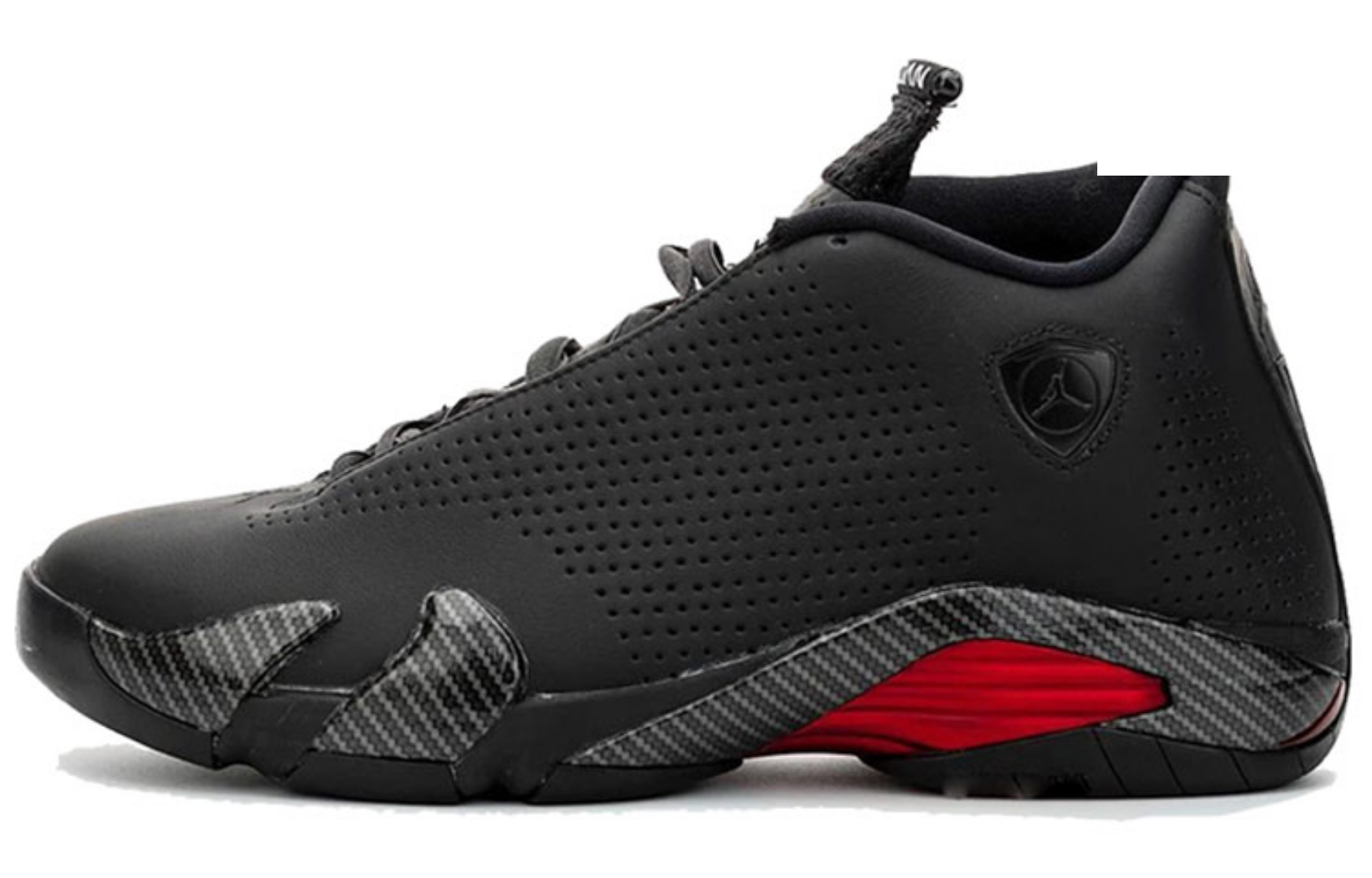 Фото № 1 с приближением к товару «‎Air Jordan 14 Retro Se 'Black Ferrari' BlackAnthraciteVarsity Red»