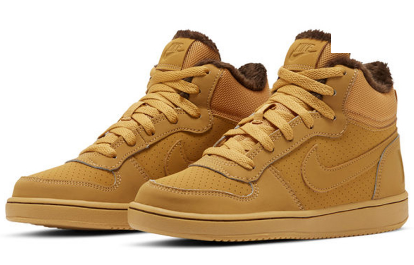 Фото № 2 с приближением к товару «‎Nike Court Borough Mid Wntr (GS) Brown»