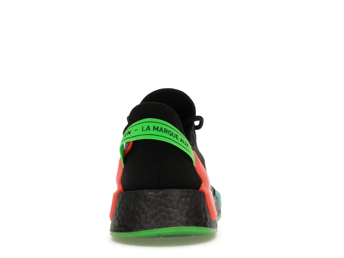 Фото № 4 с приближением к товару «‎adidas NMD R1 V2 Glow Black Sonic Ink»