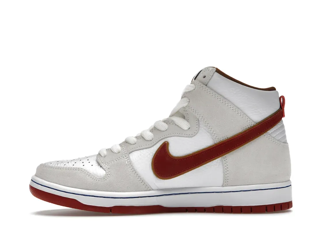 Фото № 3 с приближением к товару «‎Nike SB Dunk High Sail Bright Crimson»