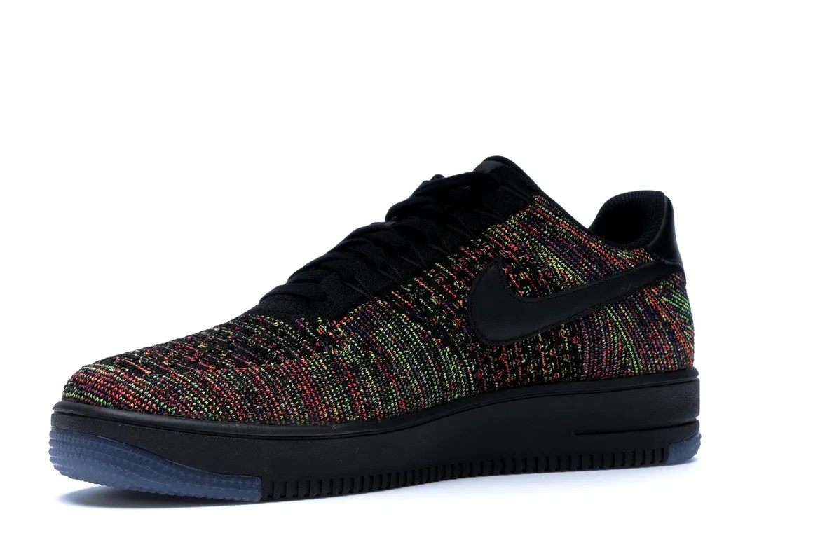 Фото № 4 с приближением к товару «‎Nike Air Force 1 Low Flyknit Black Multi-Color»