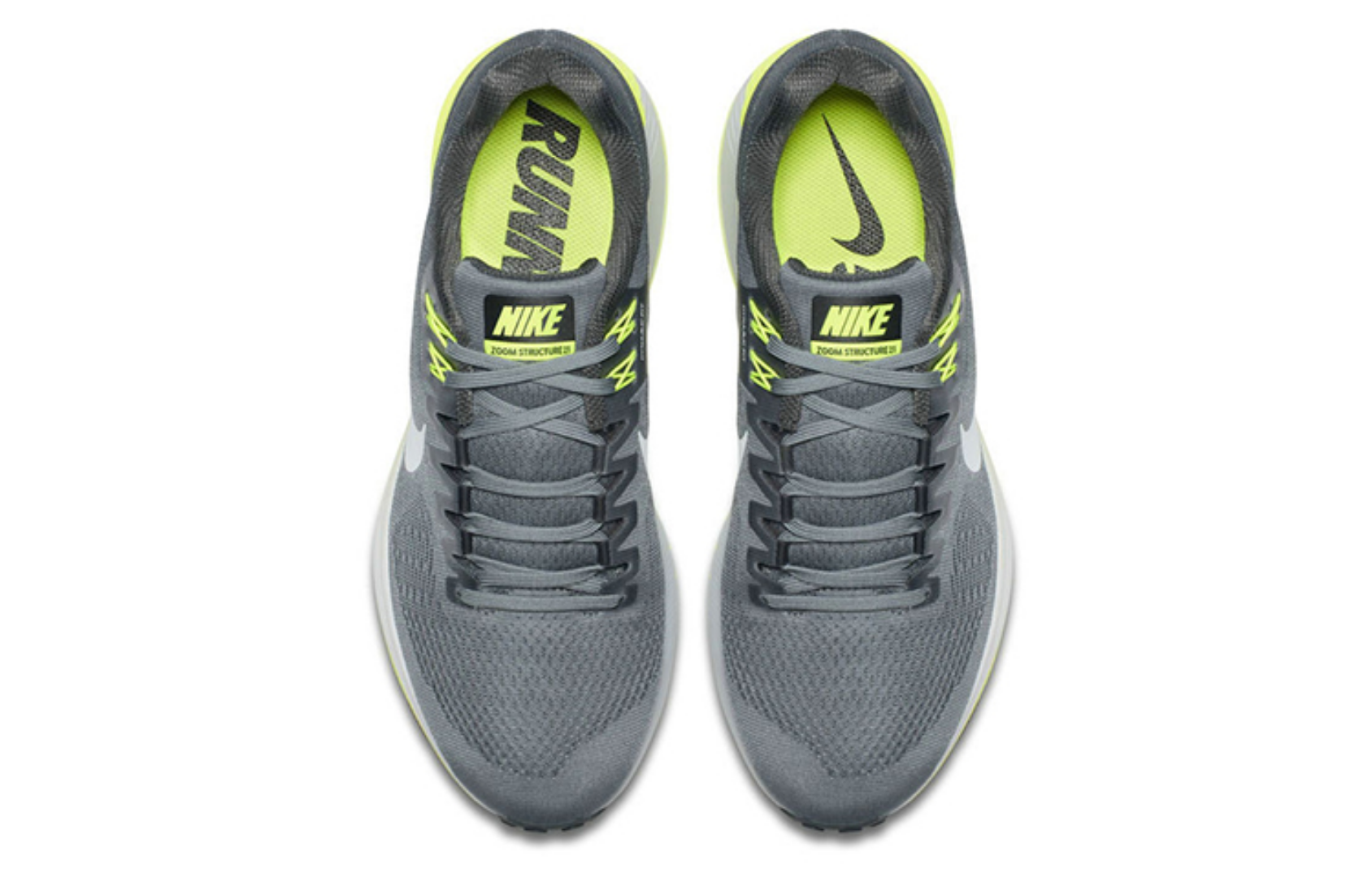 Фото № 4 с приближением к товару «‎Nike Air Zoom Structure 21 GreyYellow»