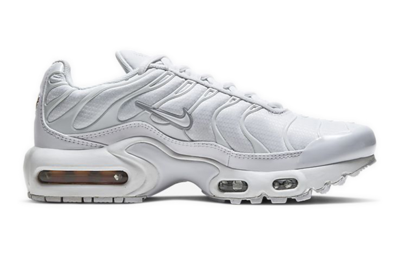 Фото № 2 с приближением к товару «‎Nike Air Max Plus GS 'White Metallic Silver'»