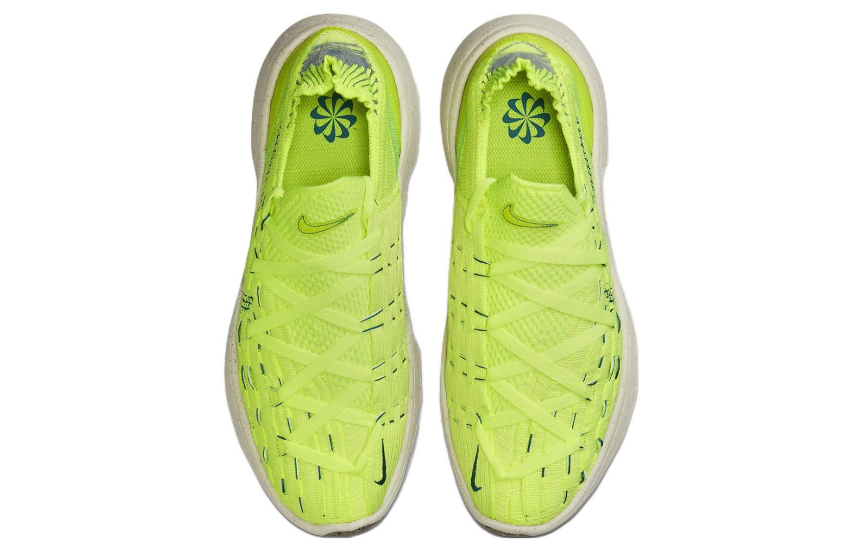 Фото № 6 с приближением к товару «‎Nike Space Hippie 04 Sneakers Green»