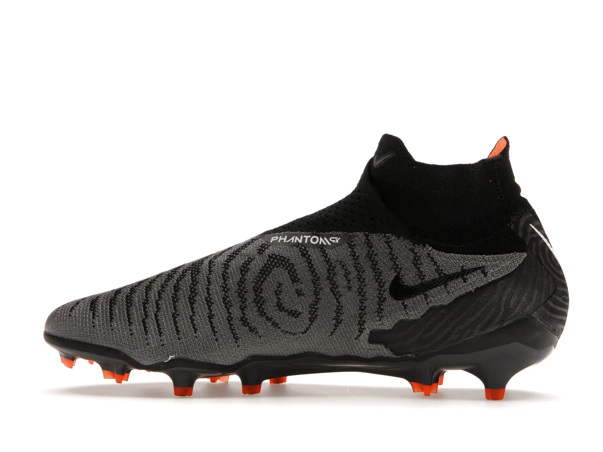 Фото № 5 с приближением к товару «‎Nike Gripknit Phantom GX Elite Dynamic Fit FG Black Dark Smoke Grey Total Orange»
