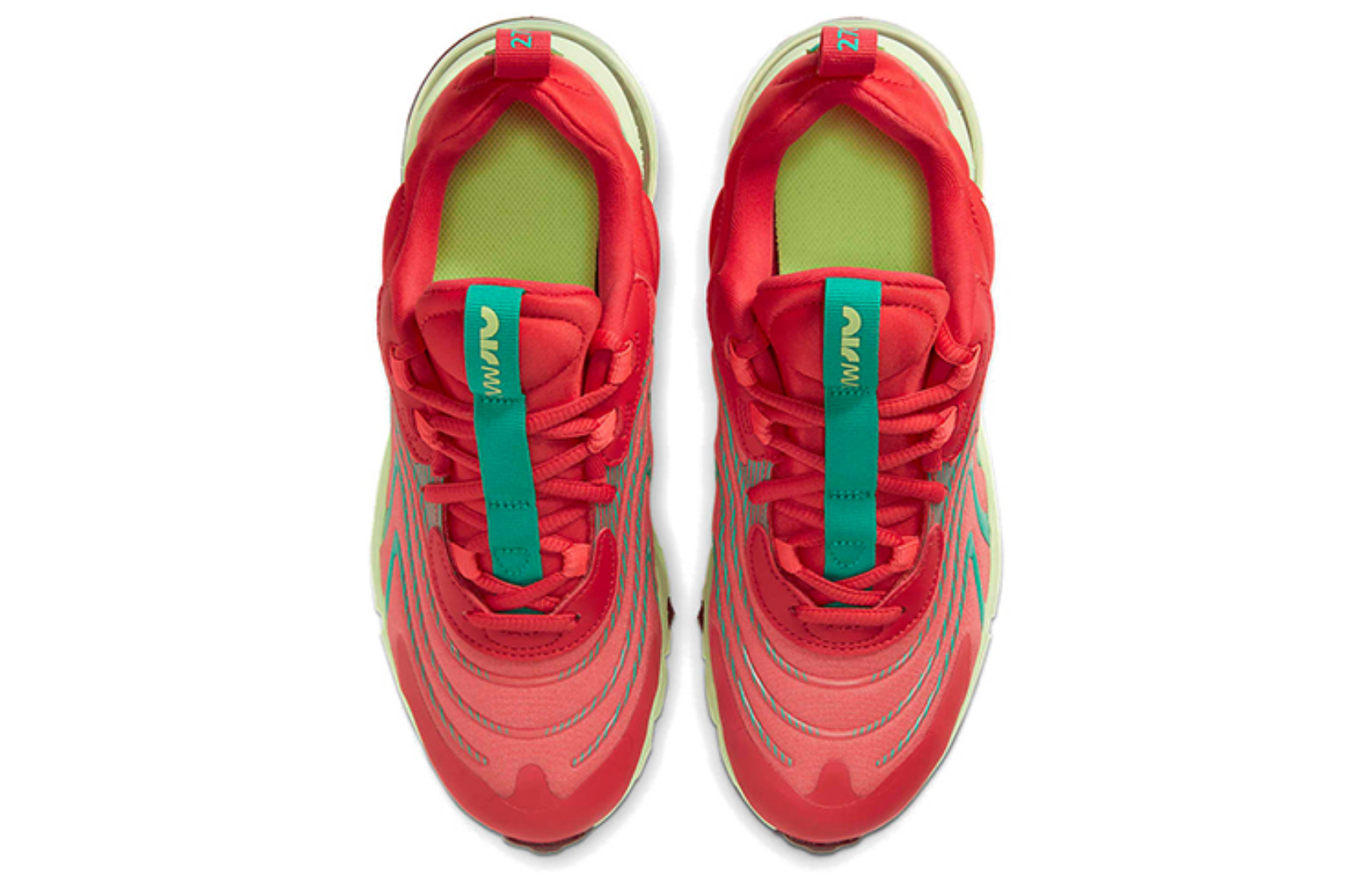 Фото № 4 с приближением к товару «‎Nike Air Max 270 React ENG GS 'Track Red Neptune Green'»