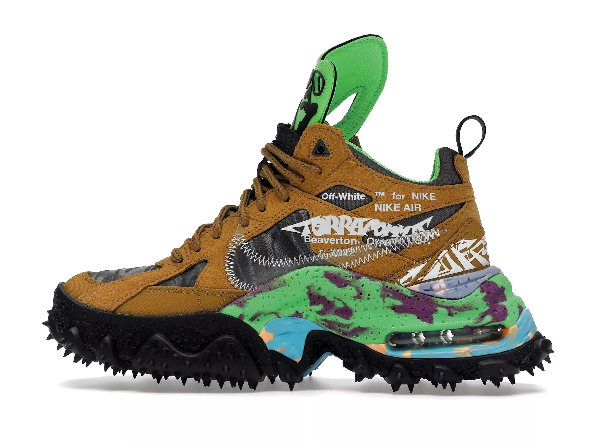 Фото № 6 с приближением к товару «‎Nike Air Terra Forma Off-White Wheat Green Strike»