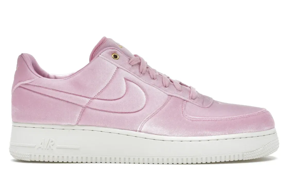 Фото № 1 с приближением к товару «‎Nike Air Force 1 Low Premium 3 Velour Pink Rise»
