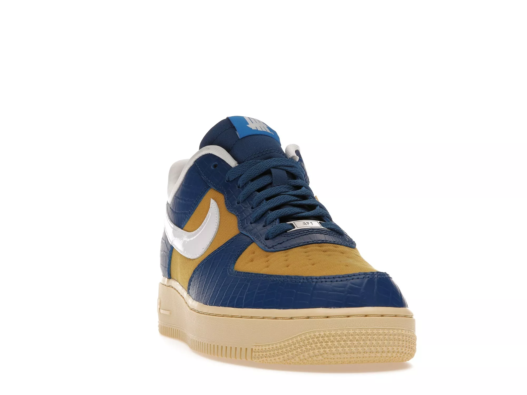 Фото № 2 с приближением к товару «‎Nike Air Force 1 Low SP Undefeated 5 On It Blue Yellow Croc»