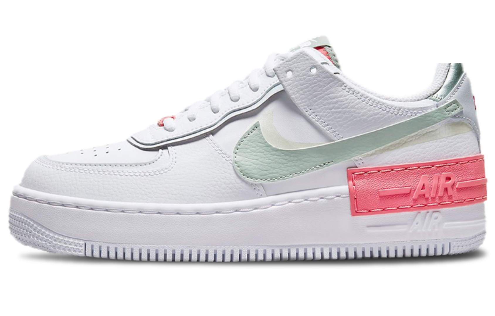 Фото № 1 с приближением к товару «‎Nike Air Force 1 Shadow WhiteGreenPink»