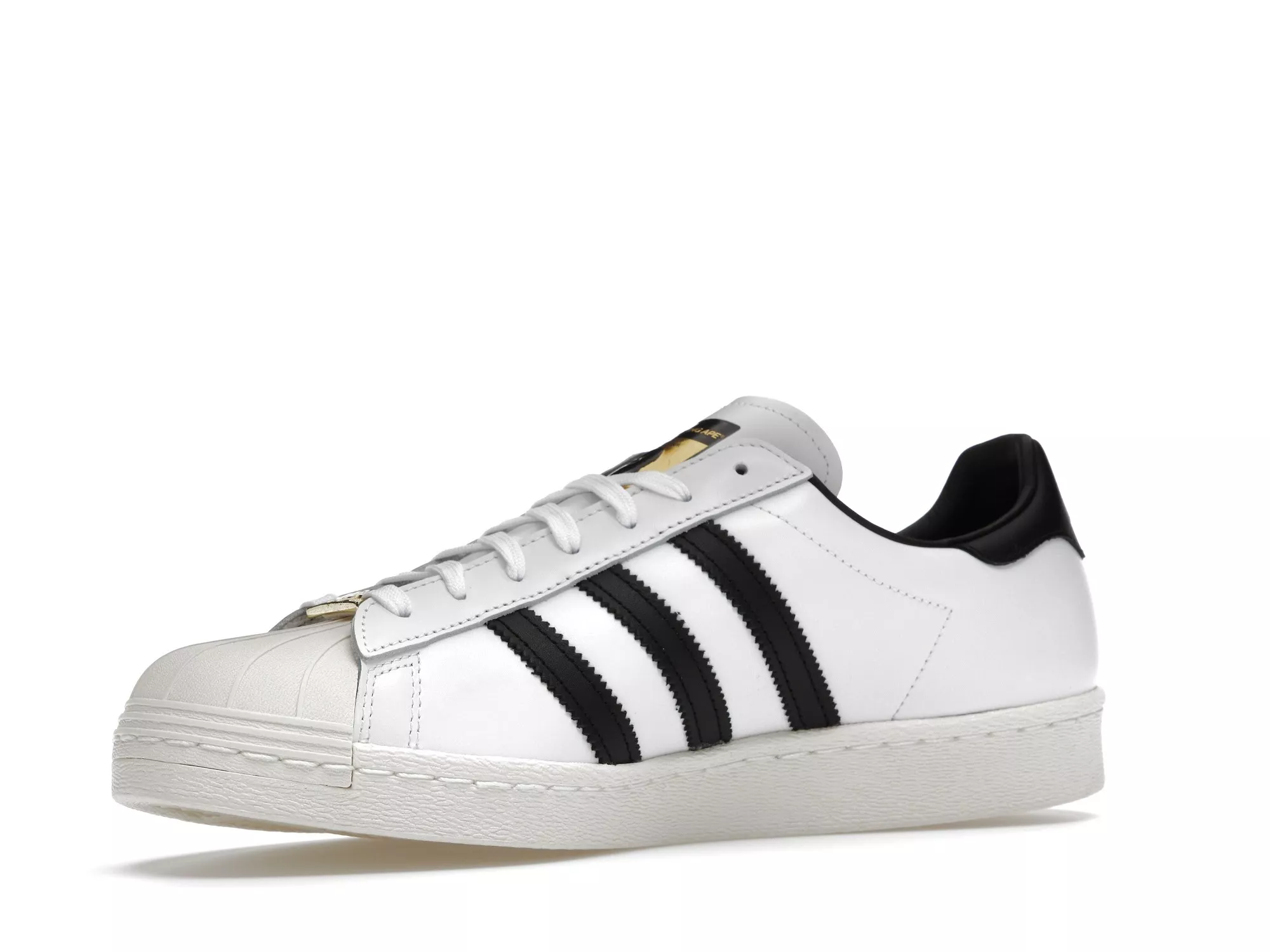Фото № 2 с приближением к товару «‎adidas Superstar 80s Bape White Black»