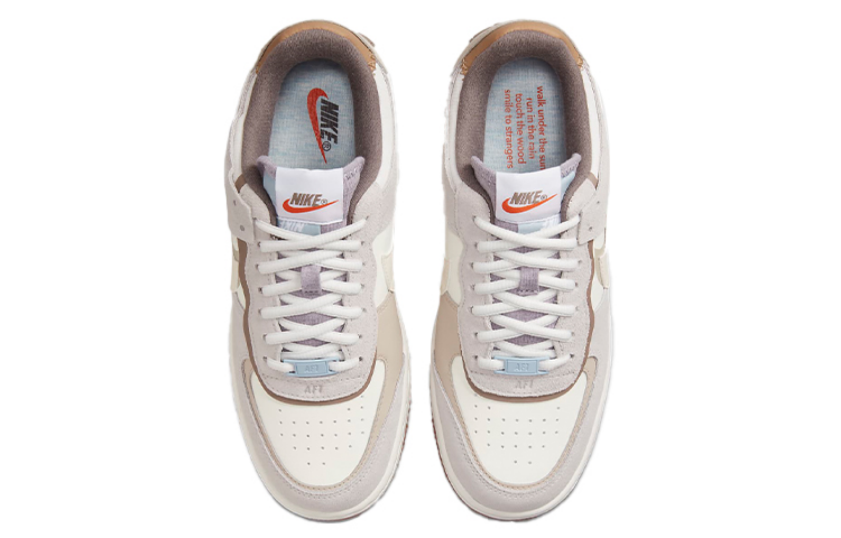 Фото № 4 с приближением к товару «‎Nike Air Force 1 Shadow Skate shoes WhitePurple»